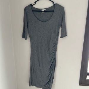 Light-weight Grey Midi Dress